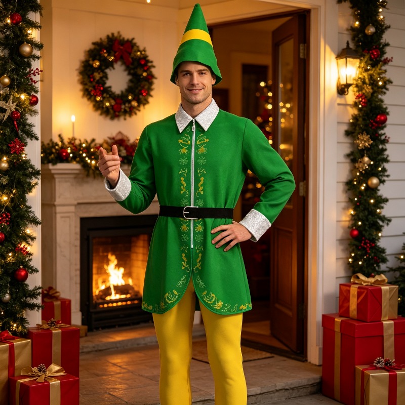 Elf Costume Christmas - Dress Up Accessories Set Cosplay Christmas
