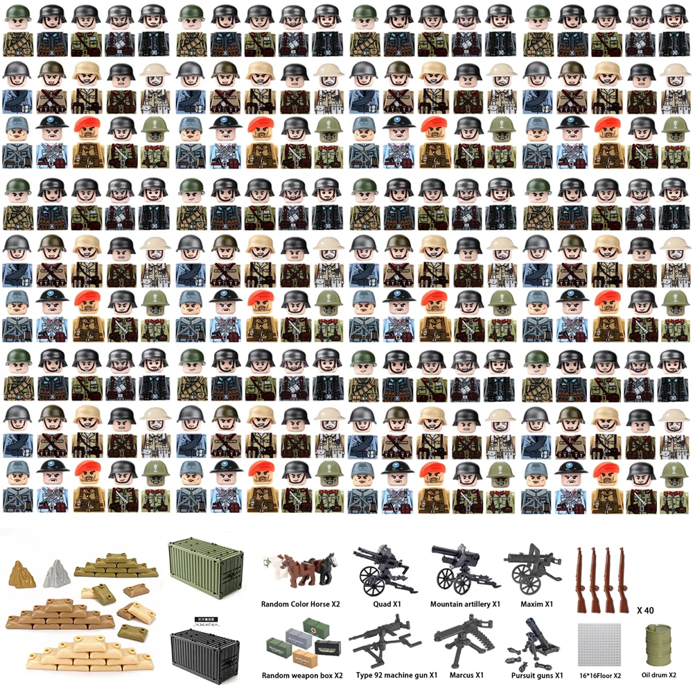 USA UK WWII Military Building  - Lego Set Technic recension och pris