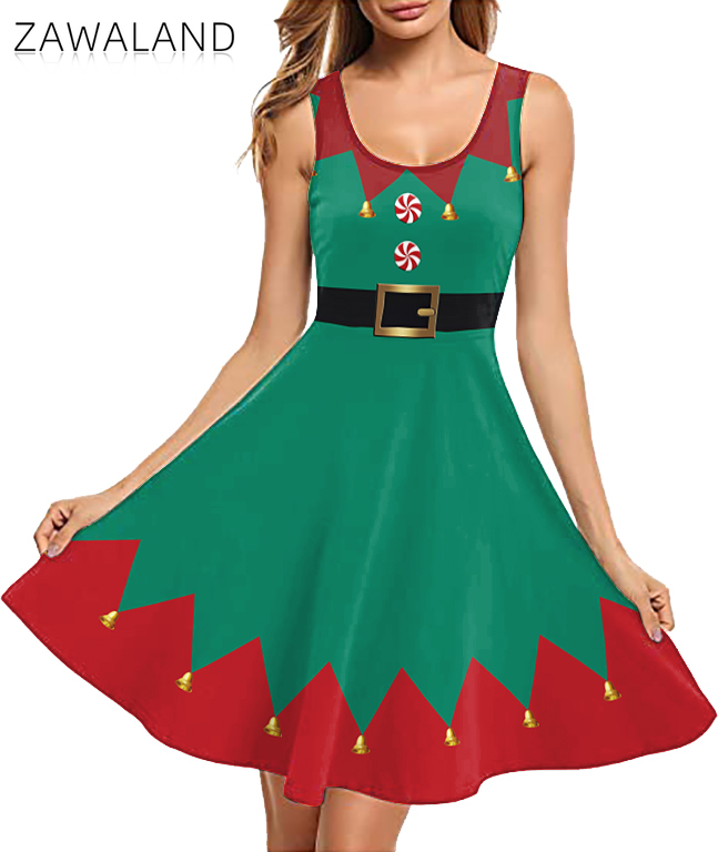 Christmas Red Green Printing C - Elf Costume Christmas recension och pris