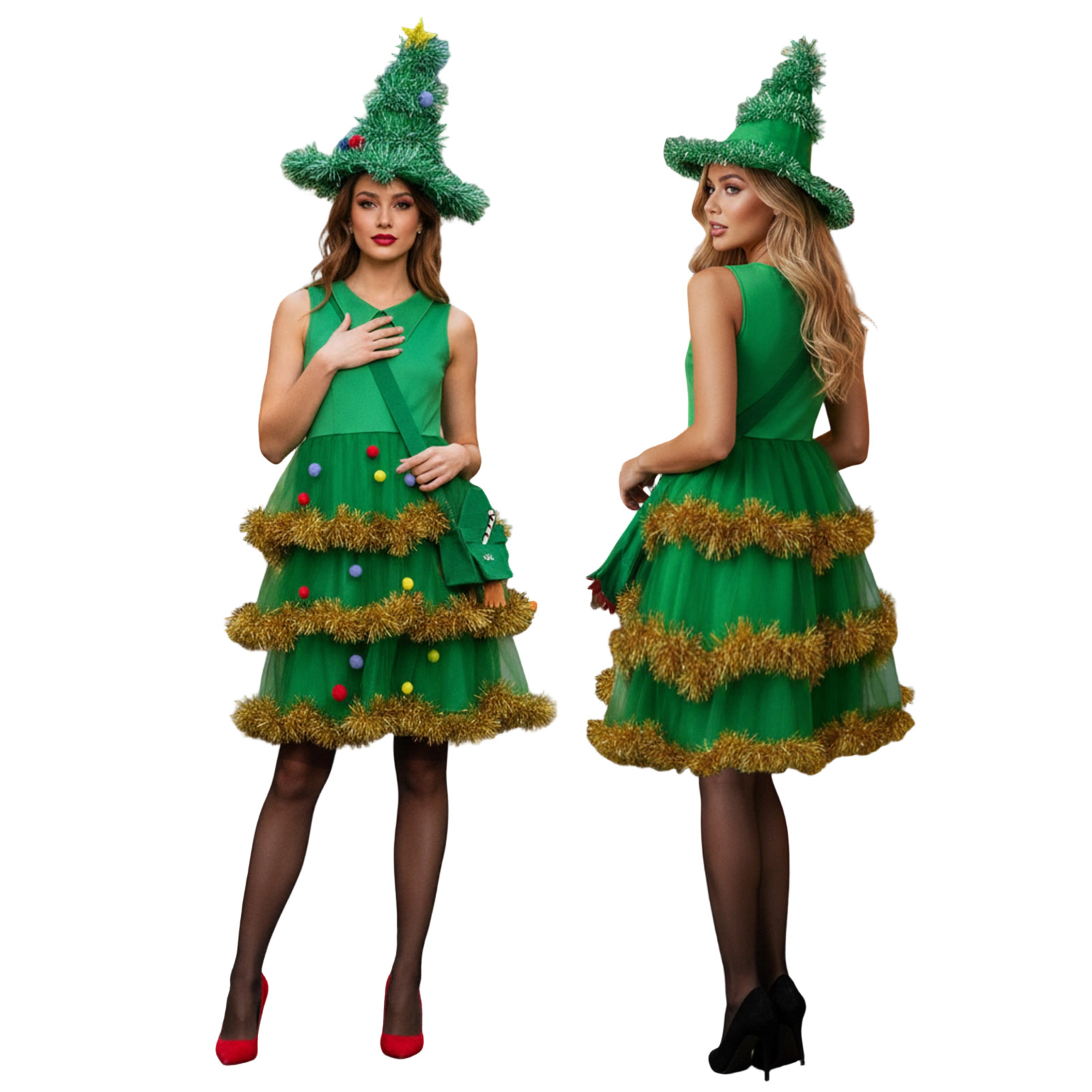 Women Christmas Tree Cosplay C - Elf Costume Christmas recension och pris