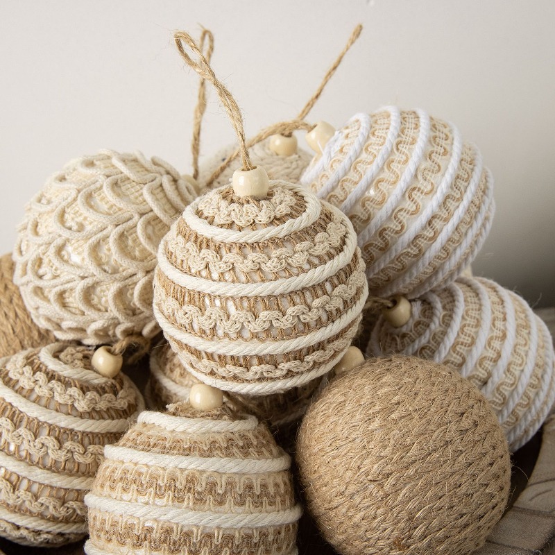 New 8CM Jute Rope Wrapped Chri - Gift Box Wrap Set recension och pris