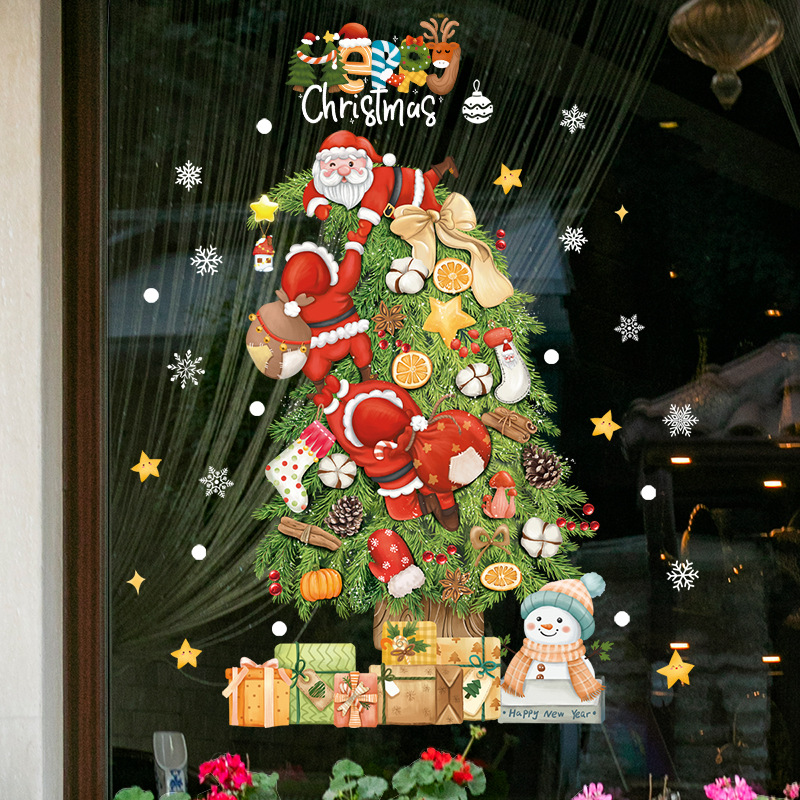 2026 Merry Christmas Window Gl - Snowflake Window Decal recension och pris
