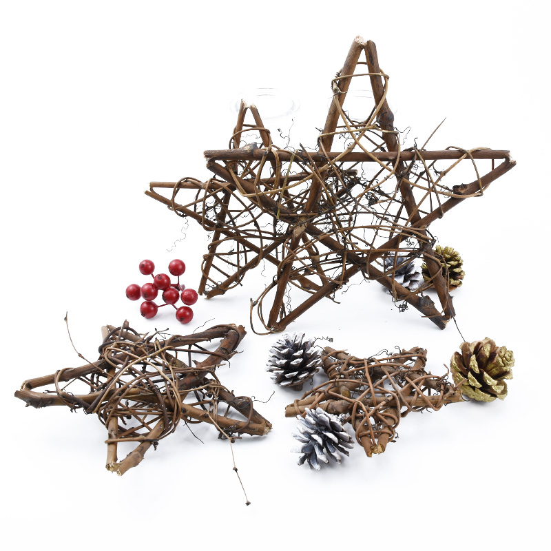 10/15/20cm Artificial Flowers  - Christmas Wreath Fake recension och pris