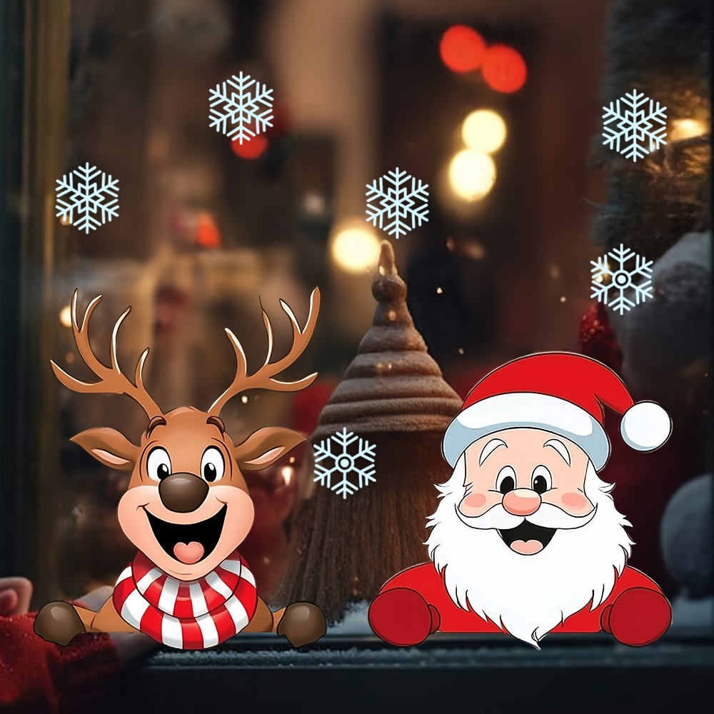 Christmas Window Stickers - Re - Snowflake Window Decal recension och pris