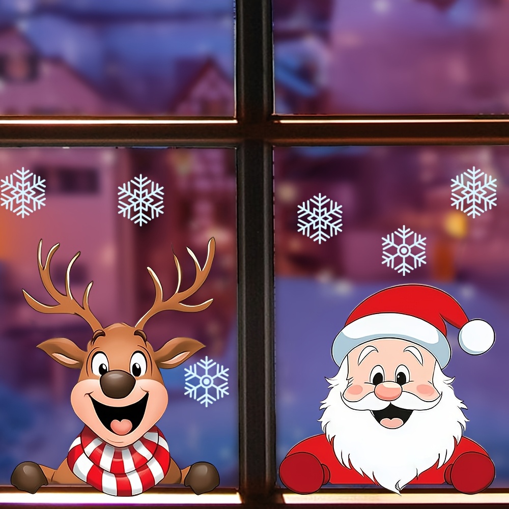 Christmas Window Stickers - Re - Snowflake Window Decal recension och pris