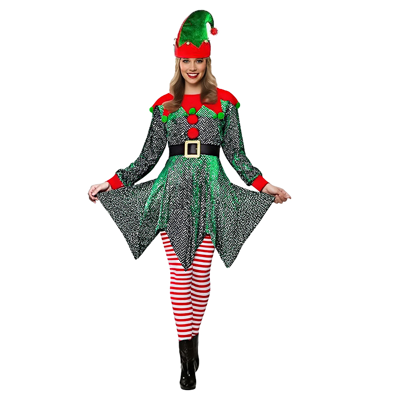 5Pcs Christmas Costumes Dress  - Elf Costume Christmas recension och pris