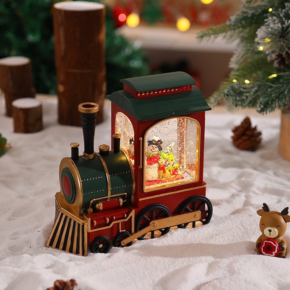 Christmas Locomotive Ornament, - Snow Globe Musical recension och pris