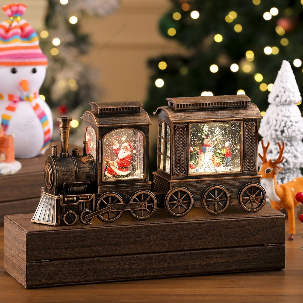 Christmas Locomotive Ornament, - Snow Globe Musical recension och pris